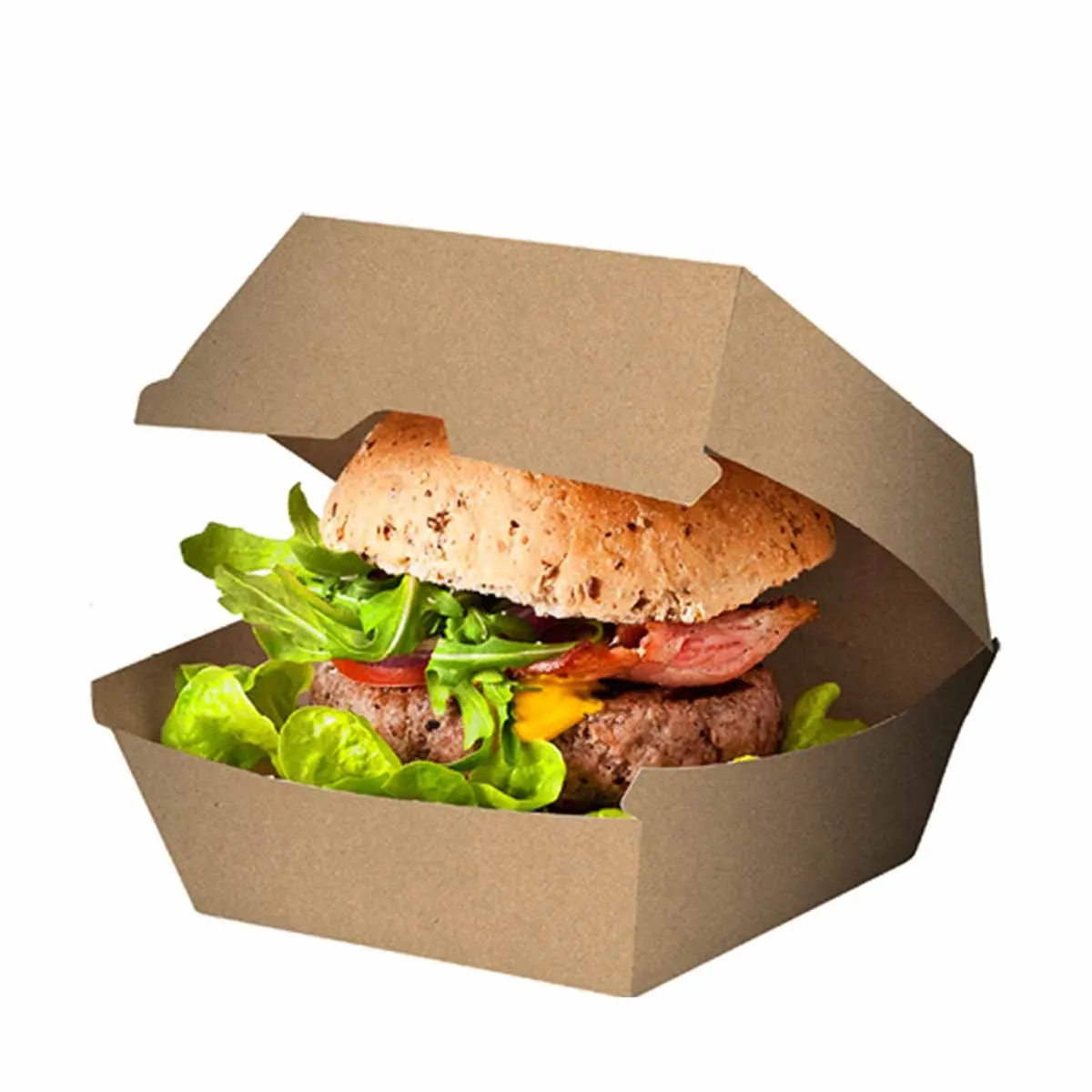 Brown Burger Boxes