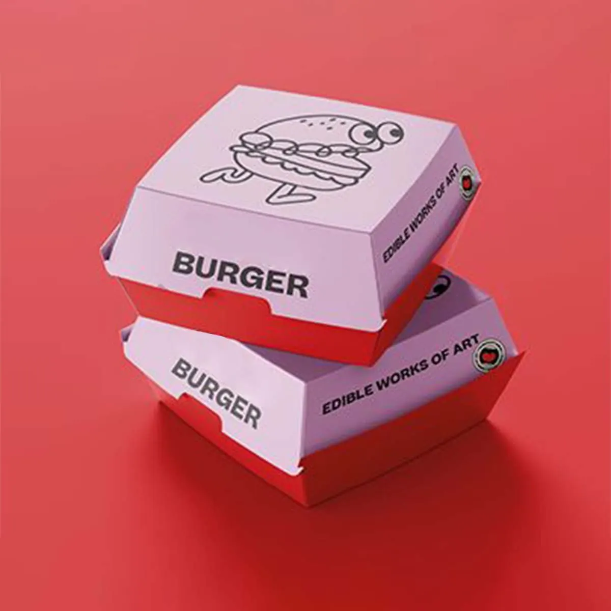 Red Burger Boxes