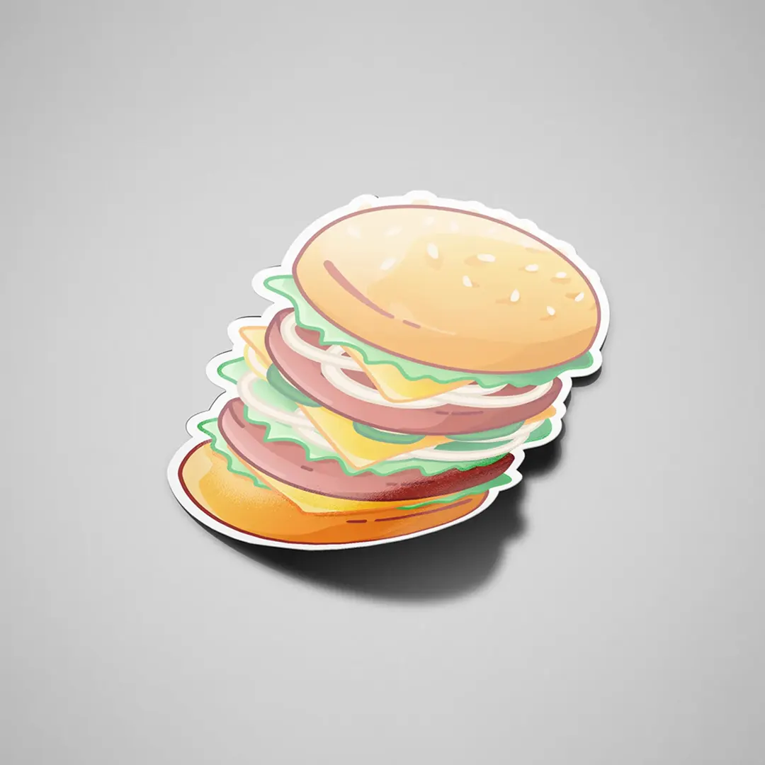 Burger Branding Stickers - Image 2