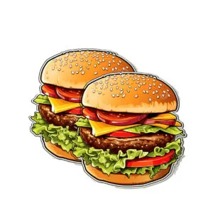 Burger Branding Stickers