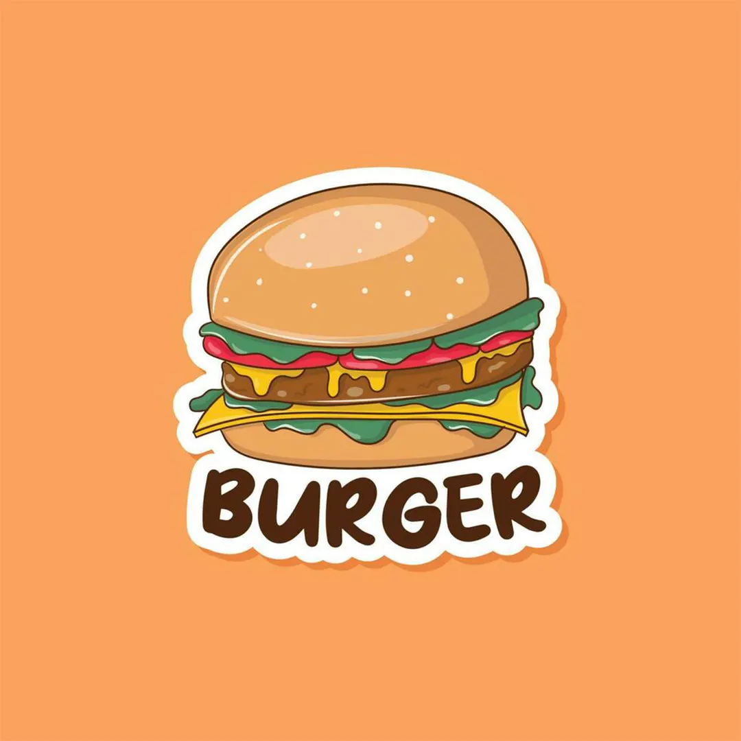 Burger Branding Stickers - Image 3