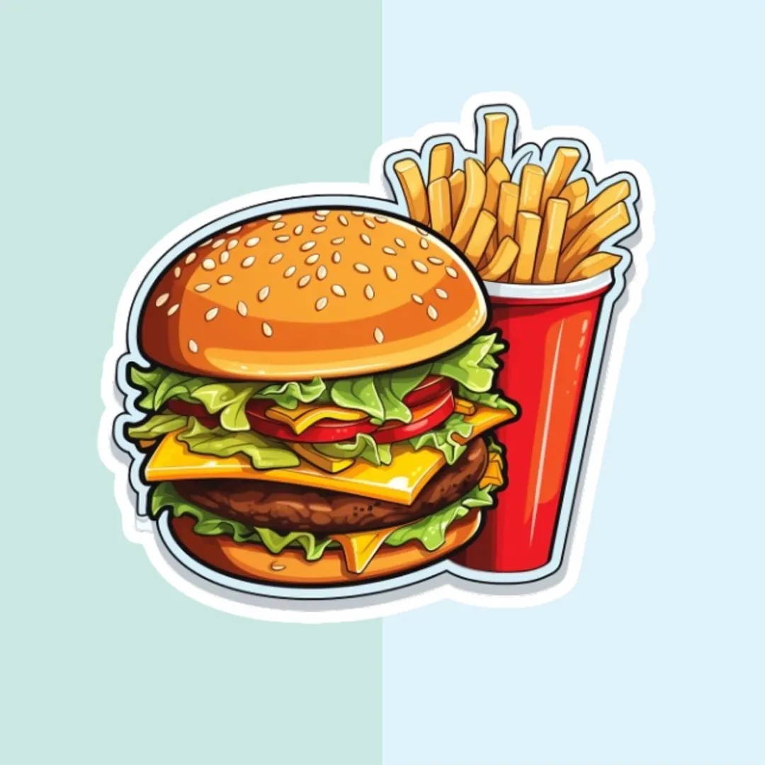 Burger Branding Stickers - Image 4