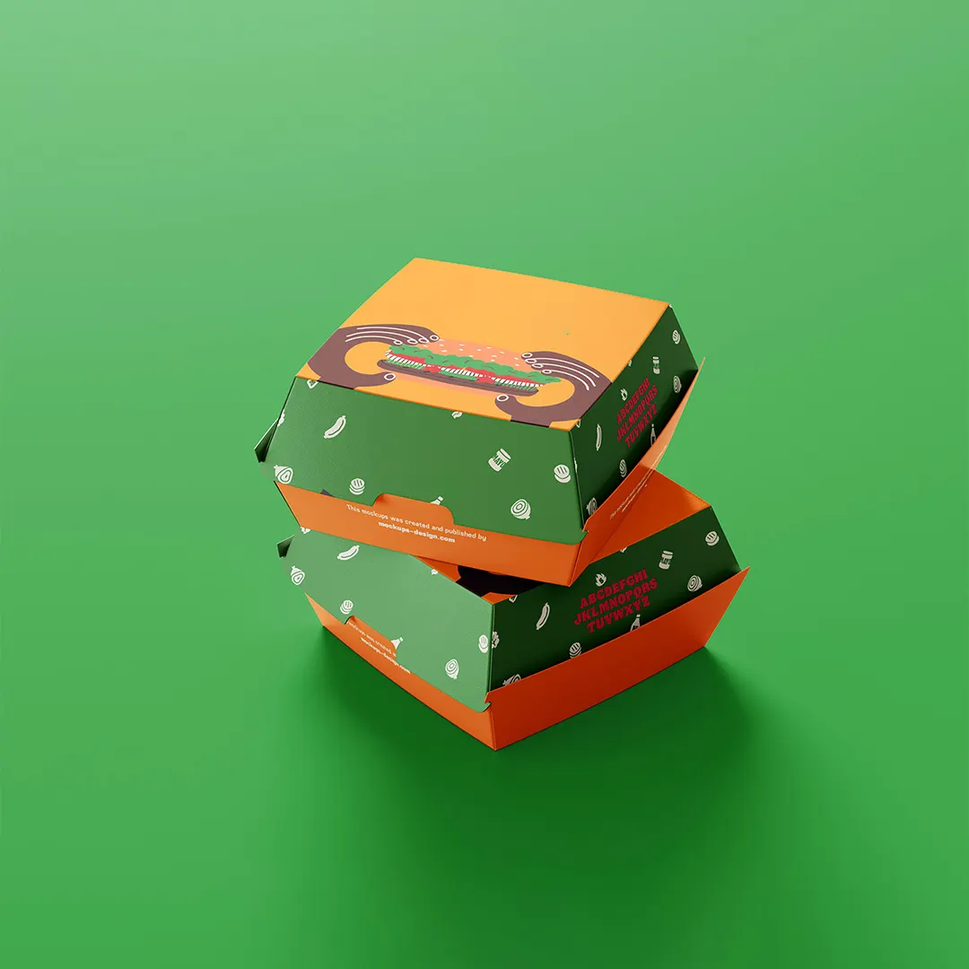 Christmas Burger Boxes